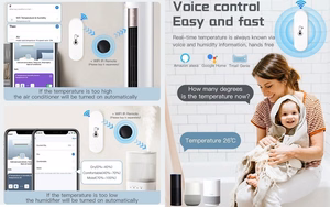 TUYA Smart Temperature and Humidity Sensor, Wi-Fi
