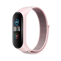 Nailona siksna XIAOMI Mi Band 5 / 6 / 7 rozā (07)