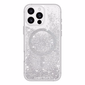 Case-Mate Waterfall MagSafe vāciņš ierīcei iPhone 16 Pro Max, sudraba krāsā