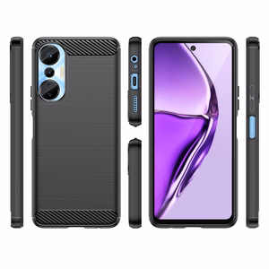 Viedtālruņa oglekļa apvalks Infinix Hot 20S (m) - melns