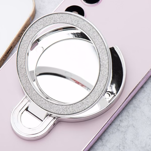 Viedtālruņa statīvs Circle MIRROR - uzlīmējams - sudrabains