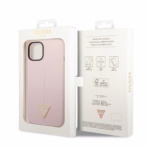 Guess GUHCP14MSLTGU iPhone 14 Plus 6,7 violets / violets kietais viedtālruņa apvalks Silicone Triangle Logo