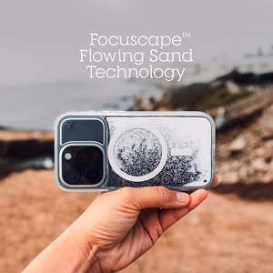 STM Relax Sand MagSafe vāciņš ierīcei iPhone 15 Pro Max, caurspīdīgs un balts