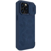 Nillkin Qin Pro ādas futrālis Apple iPhone 14 Pro Max blue