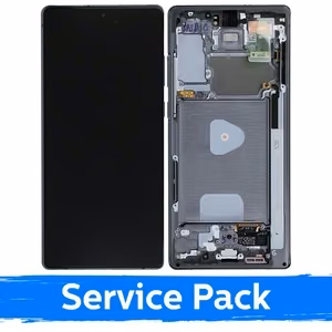 LCD displejs saderīgs ar Samsung N980 (N981) Note 20 ar rāmi / Mystic Grey / (Service Pack)
