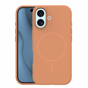Silicone Thin Mag maciņš iPhone 17 6,3" karameļu