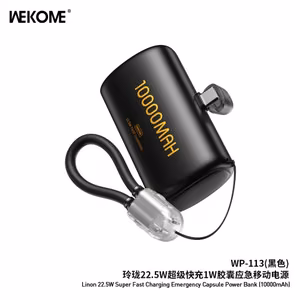 Внешний аккумулятор WK Design "WP-113" чёрный 10000mAh (22.5W)