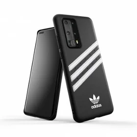 Adidas OR veidots apvalks PU Huawei P40 - melna un balta