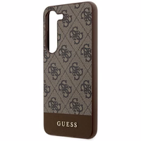 Guess 4G Stripe Collection viedtālruņa apvalks Samsung Galaxy S24+ - brūns