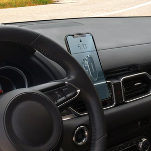 Wozinsky pašlīmējošs magnētiskais automašīnas turētājs 360 paneļiem sudrabs (WMH-06)