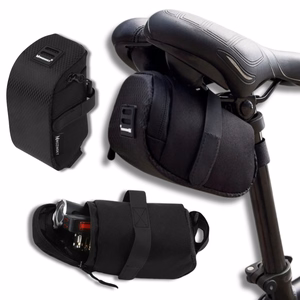 Wozinsky small bicycle saddle bag 0.6 l black (WBB8BK black)