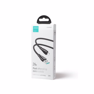 Joyroom Surpass Series A11 USB-A / Lightning 2.4A kabelis 2 m - melns