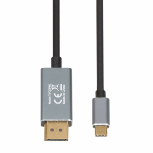 iBox ITVCDP4K video kabeļa adapteris 1.8 m USB Type-C DisplayPort melns