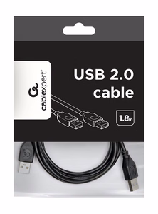 Gembird CCP-USB2-AMAM-6 USB kabelis USB 2.0 1.8 m USB A melns