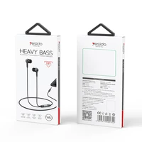 Yesido austiņas YH53 ar mikrofonu melnas krāsas