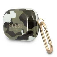 Guess GUAPUCAMA AirPods Pro apvalks zaļš/haki Camo kolekcija