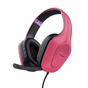 Trust GXT 415P Zirox vadu spēļu austiņas rozā