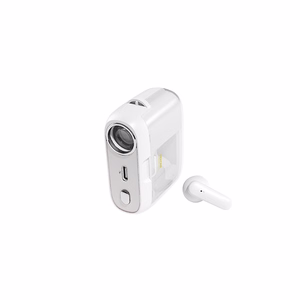 WEKOME S28 Pop Digital Series Bluetooth 5.3 TWS bezvadu austiņas ar uzlādes futrālī iebūvētu projektoru un 5 projektora slaidiem, baltas