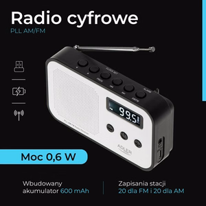 Adler AD 1907 – radiouztvērējs