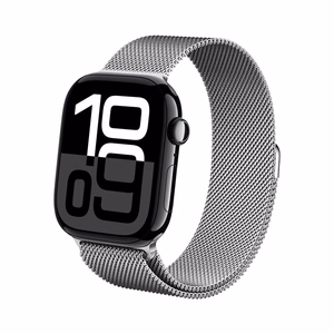Crong Milano Steel nerūsējošā tērauda siksniņa Apple Watch 44 / 45 / 46 / 49 mm, sudraba krāsā