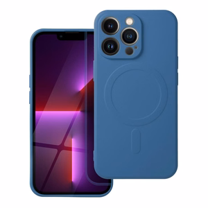 Samsung A27 vaciņš Silicone Mag Cover, saderigs ar MagSafe, zils