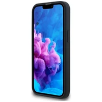 Karl Lagerfeld šķidrs silikona Karl & Choupette galvu apvalks ar MagSafe iPhone 16e - melns