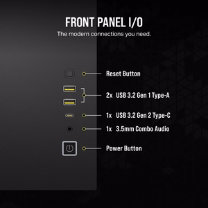 Corsair 2500X RGB Micro Tower melns