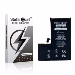 StellarXcell Diagnostic akumulators Apple iPhone 13 Pro, 3230 mAh (standarta ietilpība + augstas kvalitātes BMS kopija)