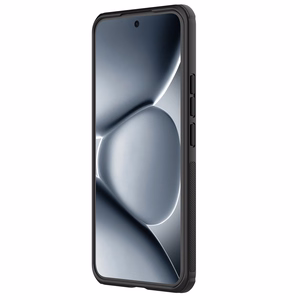 Nillkin Super Frosted Shield Pro maciņš Xiaomi Redmi Note 15 Pro+ 5G/Poco M8 Pro 5G caurspīdīgs melns