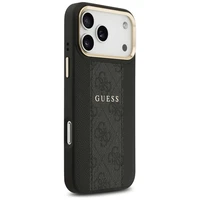 Guess 4G Stripe Magnētiskais viedtālruņa apvalks iPhone 17 Pro Max - melna