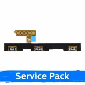 Elastīgais kabelis saderīgs ar Samsung G770 S10 Lite ieslēgšanas + skaļuma poga (Service Pack)