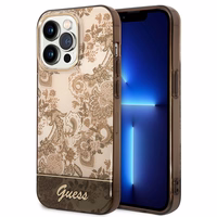 Guess GUHCP14XHGPLHC iPhone 14 Pro Max 6.7" okera cietais apvalks Porcelain Collection