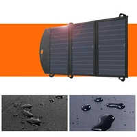 Choetech SC001 saules bateriju salokāms lādētājs 19W 2x USB-A - melns