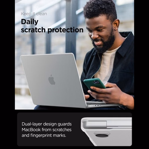 Spigen AirSkin aizsargapvalks MacBook Pro 16" 2021 / 2023 / 2024 / 2025 / 2026 – caurspīdīgs matēts