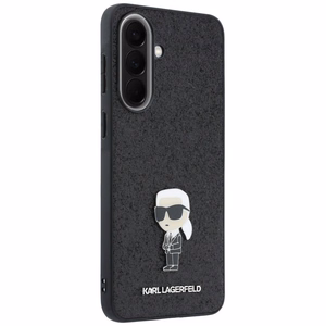 Karl Lagerfeld vāks Samsung A57 (Fixed Glitter Ikonik Logo Metal Pin) melns