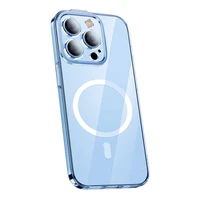 Baseus Crystal caurspīdīgs magnētiskais apvalks un aizsargstikla komplekts iPhone 14 Pro Max