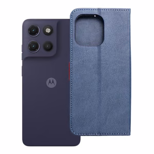 Atlokāmais maciņš Motorola G17 Split Book, tumši zils un sarkans