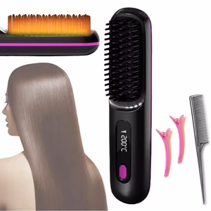Беспроводная расческа-выпрямитель для волос Reach HairMini, черный