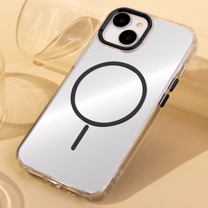 Clear Thin Mag case for iPhone 17 Air 6,6" black