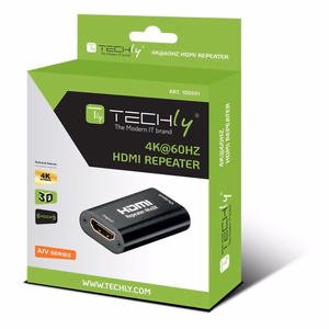 Techly HDMI 2.0 4K UHD 3D atkārtotājs līdz 40m