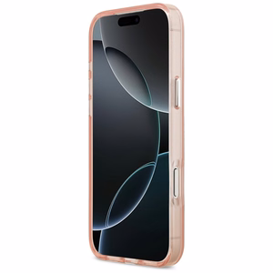 Karl Lagerfeld IML Aquarelle Choupette & Logo Magnētiskais viedtālruņa apvalks iPhone 17 Pro Max - rozā