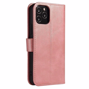 Magnet Case elegants viedtālruņa apvalks ar vāciņu un statīva funkciju Samsung Galaxy A73 rozā