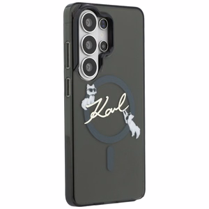 Karl Lagerfeld maciņš IML KC Script MagSafe priekš Samsung Galaxy S26 Ultra melns