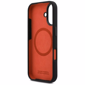 BMW M Silicon Tricolor Line MagSafe macins iPhone 17 - melns