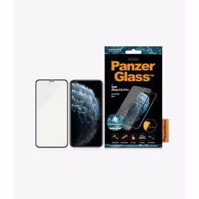 PanzerGlass E2E Super+ aizsargstikls iPhone X / XS / 11 Pro - ar melnu rāmi