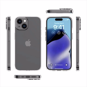Caurspīdīgs viedtālruņa apvalks Iphone 15 Plus caurspīdīgs