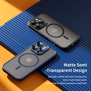 Rock Guard Touch Matte Series Magnētiskais viedtālruņa apvalks Iphone 16 pelēks