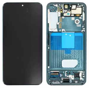 LCD screen Samsung S901 S22 5G ar touch screen un frame Zaļš original (service pack)