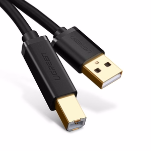 Ugreen 10351 USB kabelis USB 2.0 3 m USB A USB B melns