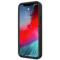 Ferrari FEOMSHCP12LBK iPhone 12 Pro Max melns/melns cietais apvalks Off Track Leather Nylon Stripe